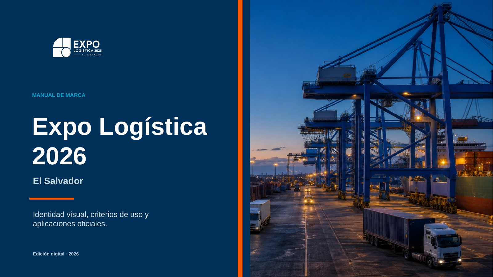 Portada del Manual de marca Expo Logística 2026